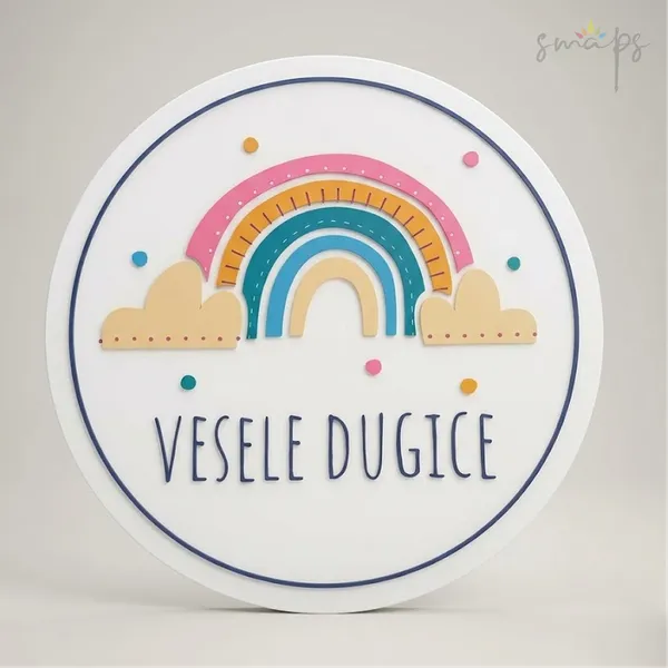 Reklamna tabla za Vesele dugice