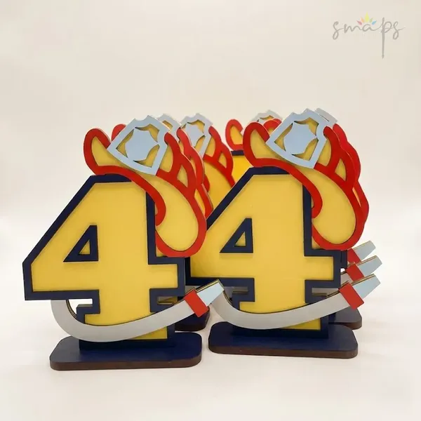 Numeracije za stolove za dječiji rođendan sa motivima vatrogasaca