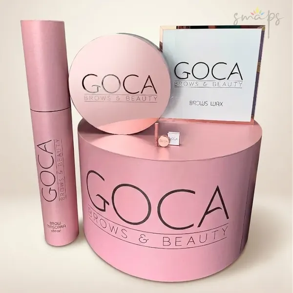 Korporativni dekorativni elementi u obliku šminke za Goca brows