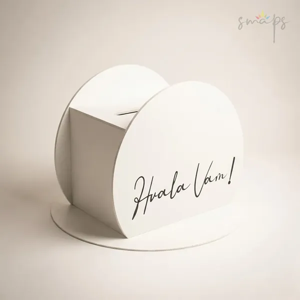 Kutija za koverte za svadbu i rodjendane sa natpisom