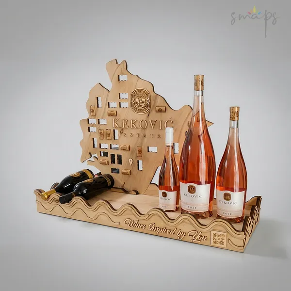 Korporativni poklon držači za vino za vinariju Keković