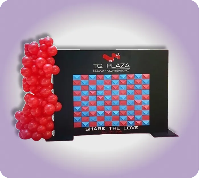 Veliki unikatni paravan za potrebe TQ PLAZA