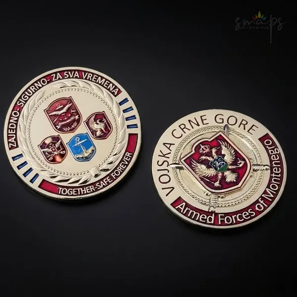 Metalni koin za Vojsku Crne Gore