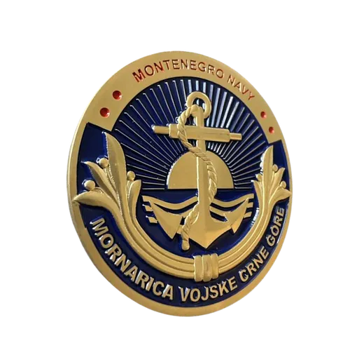Metalni koin za Mornaricu Vojske Crne Gore