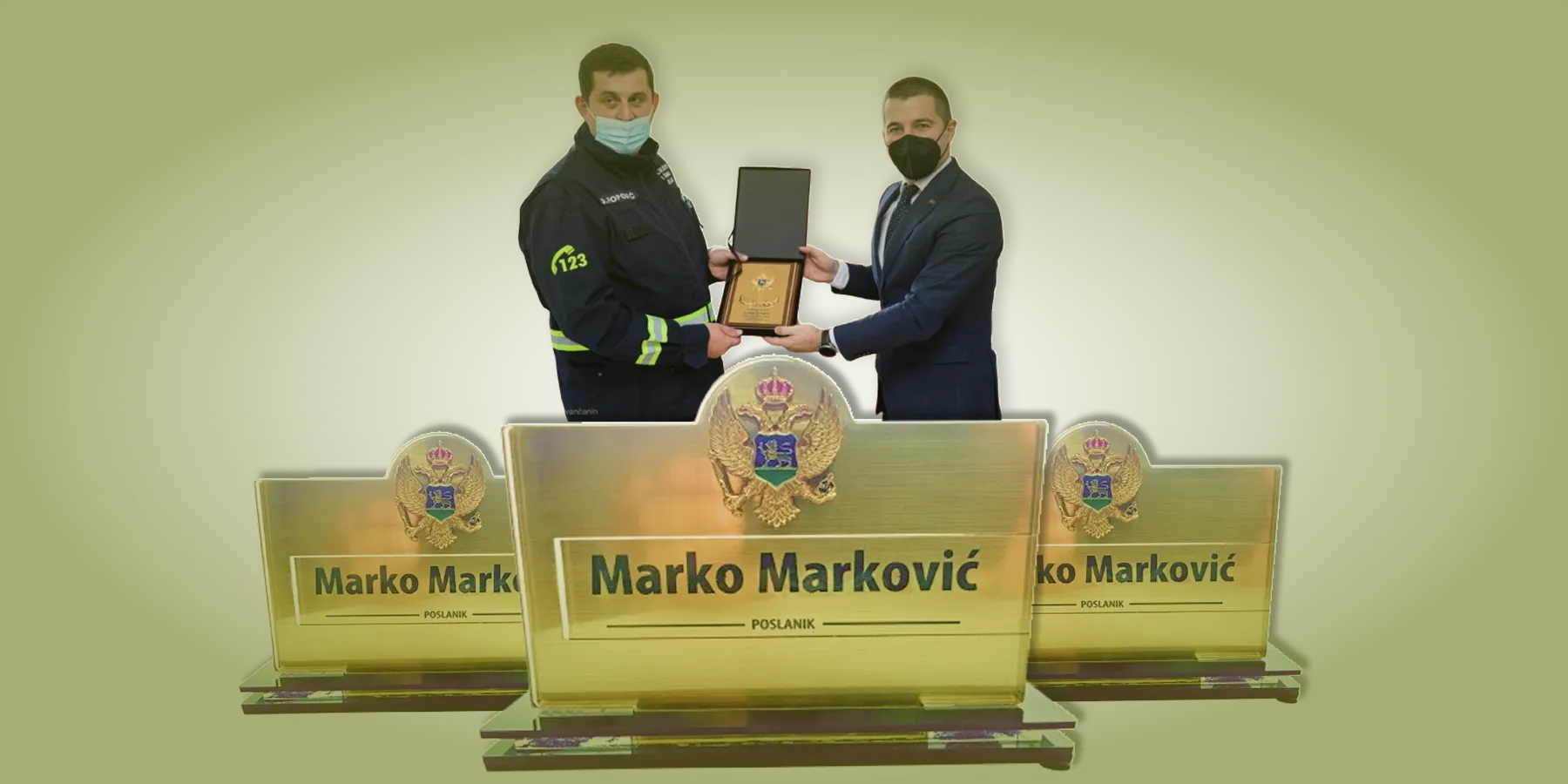 Skupština Crne Gore - svečane plakete i držači